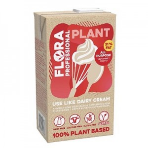 Grietinėlė augalinė FLORA 31%, 1 L